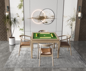 Modern Mahjong Tables And Chairs-ID:643588078