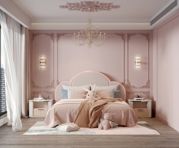 Simple European Style Girl's Room Daughter's Room-ID:856409071