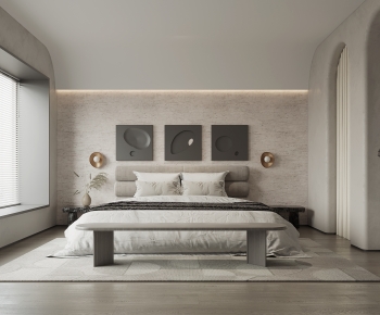 Modern Wabi-sabi Style Bedroom-ID:590574034
