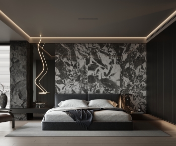 Modern Wabi-sabi Style Bedroom-ID:454786062