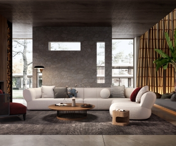 Wabi-sabi Style A Living Room-ID:563409353