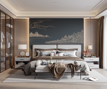 New Chinese Style Bedroom-ID:291702033