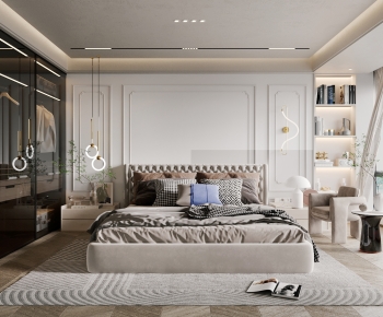 Modern French Style Bedroom-ID:118786104