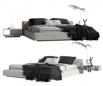 Modern Double Bed-ID:953923944