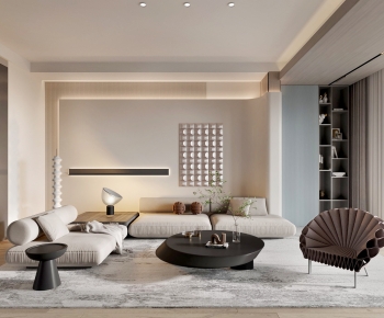Wabi-sabi Style A Living Room-ID:110327016