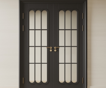 Modern American Style Double Door-ID:814879893