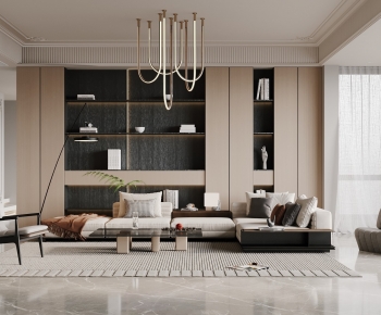 Wabi-sabi Style A Living Room-ID:996730349