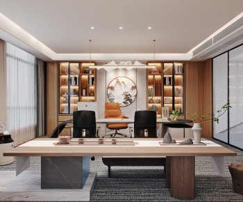 New Chinese Style Manager's Office-ID:849976061
