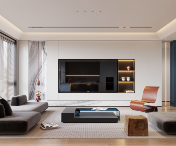 Modern A Living Room-ID:591845991