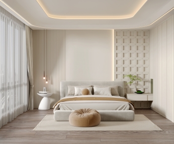 Wabi-sabi Style Bedroom-ID:978612909