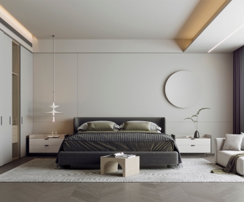 Modern Wabi-sabi Style Bedroom-ID:880310547