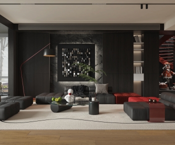 Modern A Living Room-ID:764350892
