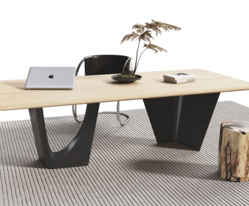 Modern Computer Desk And Chair-ID:292176018