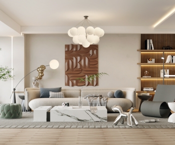 Wabi-sabi Style A Living Room-ID:722455983