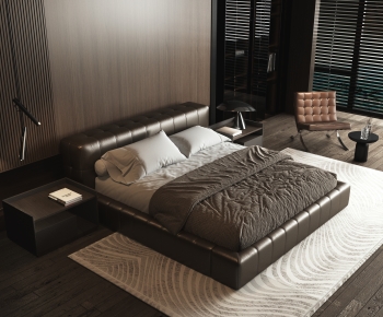 Modern Double Bed-ID:547714956