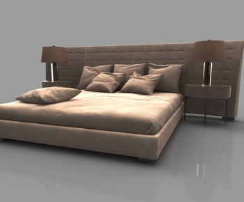 Modern Double Bed-ID:696225885