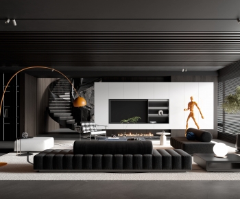 Modern A Living Room-ID:452830815