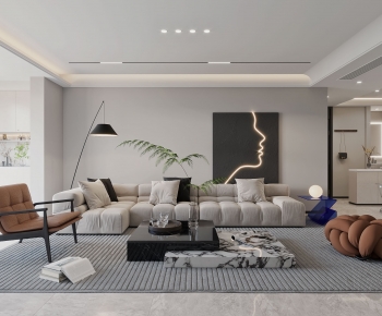 Modern A Living Room-ID:392592911