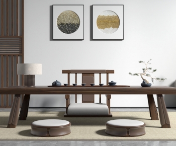 New Chinese Style Tea Tables And Chairs-ID:554174907