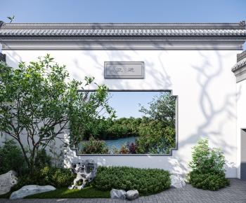 New Chinese Style Courtyard/landscape-ID:124181036