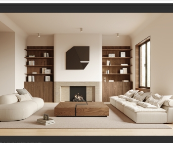 Wabi-sabi Style A Living Room-ID:427861938