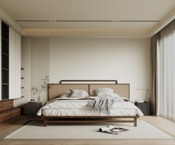 Wabi-sabi Style Bedroom-ID:649910036