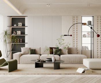 Wabi-sabi Style A Living Room-ID:855040075