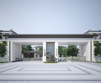 New Chinese Style Facade Element-ID:744016895
