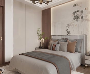 New Chinese Style Bedroom-ID:886657952