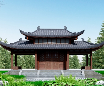 Chinese Style Building Appearance-ID:766165977