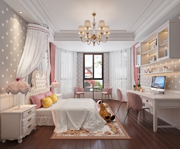 Simple European Style Girl's Room Daughter's Room-ID:828701028