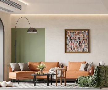 Wabi-sabi Style A Living Room-ID:908277038