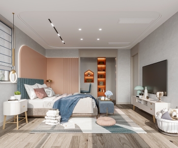 Modern Nordic Style Bedroom-ID:848103056