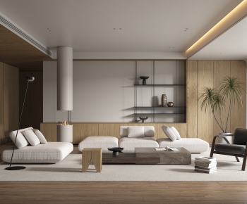 Wabi-sabi Style A Living Room-ID:958453891