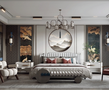 New Chinese Style Bedroom-ID:114800935