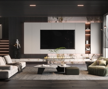 Modern A Living Room-ID:786386976