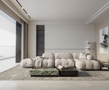 Wabi-sabi Style A Living Room-ID:701525936