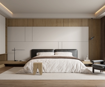 Modern Wabi-sabi Style Bedroom-ID:732584009