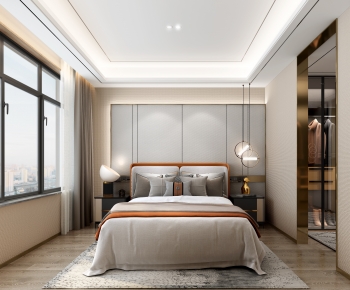 New Chinese Style Bedroom-ID:288820983