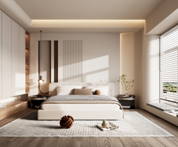 Wabi-sabi Style Bedroom-ID:981698042