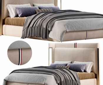 Modern Double Bed-ID:934115898