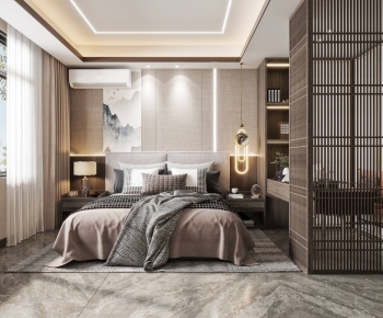 New Chinese Style Bedroom-ID:961431039