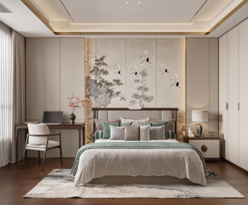 New Chinese Style Bedroom-ID:465478976