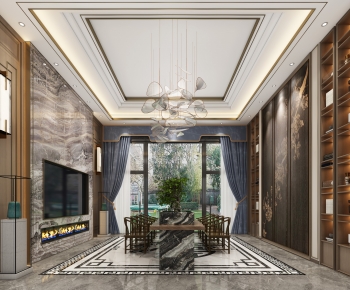 New Chinese Style Dining Room-ID:167577986