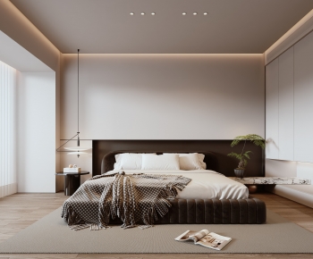 Modern Wabi-sabi Style Bedroom-ID:442945967