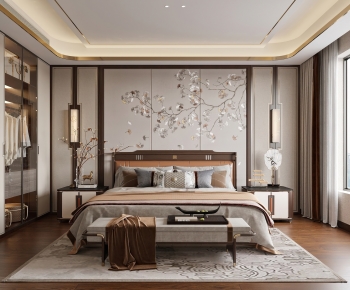 New Chinese Style Bedroom-ID:193959008