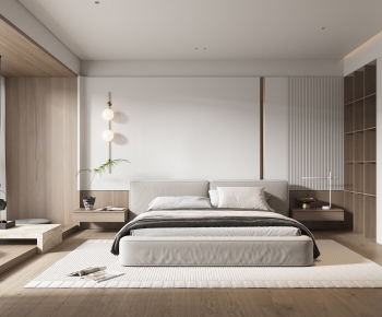 Modern Wabi-sabi Style Bedroom-ID:908238925