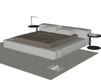 Modern Double Bed-ID:394932033