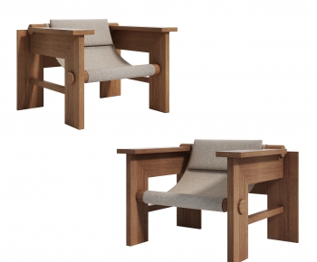 Wabi-sabi Style Lounge Chair-ID:860219027