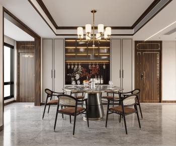 New Chinese Style Dining Room-ID:678145891